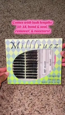 I’ll be posting a video soon putting them on! #lashes #lashclusters #milllruezlashes #lashesathome 