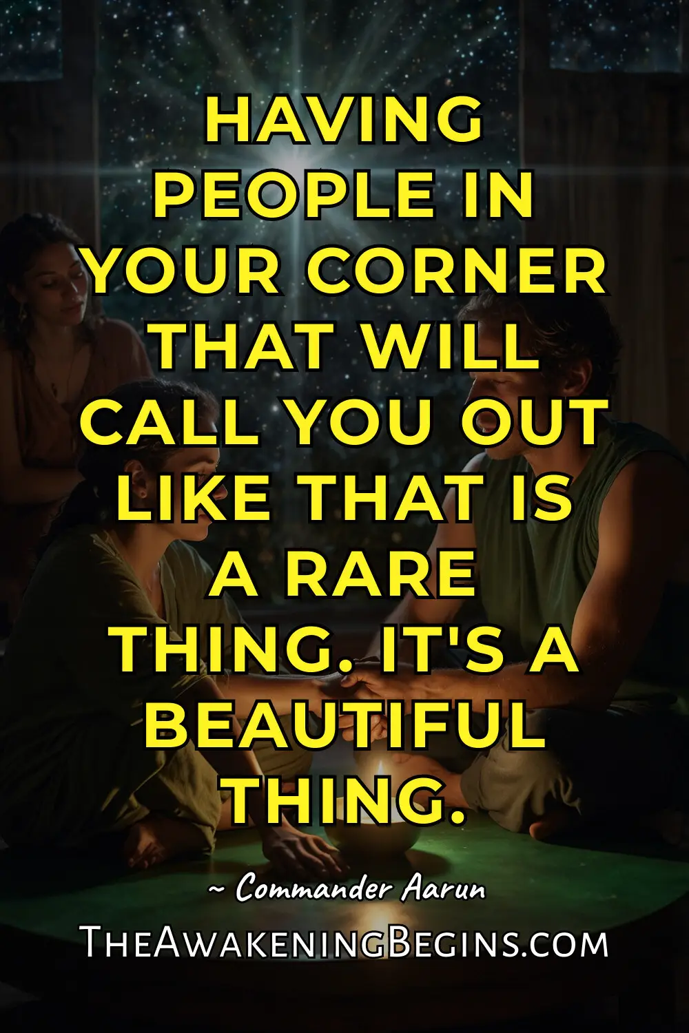 Having people in your corner that will call you out like that is a rare thing. It's a beautiful thing. You need to face that shadow and integrate it forward so that you can actually rewrite the story in the future or else you're gonna keep repeating it. They don't have a circle around them of people that will challenge them forward and call them out on their bullshit. The people in your circle are either a growth engine or an anchor. Having friends who will call you on your old stories is a rare and beautiful thing. It's uncomfortable, but it's where freedom is found. Who in your life has permission to challenge your patterns? #Accountability #PersonalGrowth #ConsciousCommunity