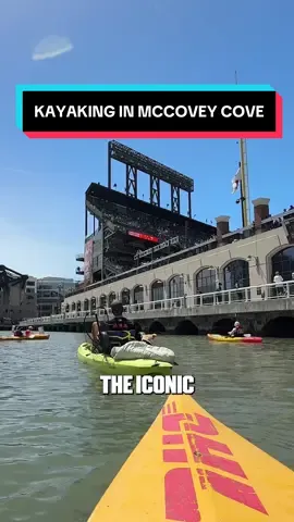 we kayaked #McCoveyCove … learn from us: PACK SNACKS 🛶  👋 @Kait Maniscalco    @San Francisco Giants #kayak #sfbayarea #baseball #sanfrancisco 