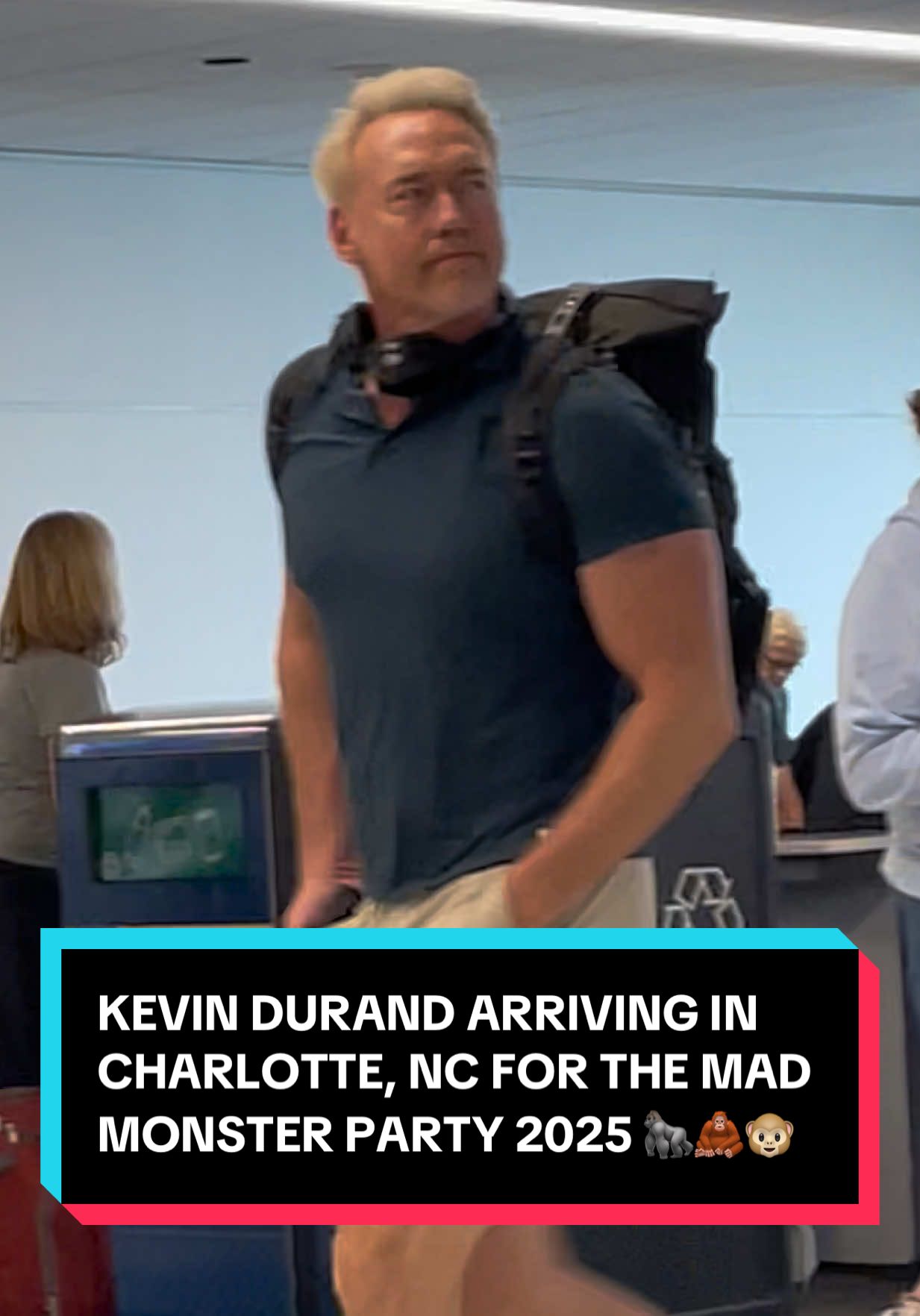 Kevin Durand, known for his roles in X-Men Origins: Wolverine & Kingdom Of The Planet Of The Apes, arriving at Charlotte Douglas International Airport ahead of The Mad Monster Party 2025  #KevinDurand #KingdomOfThePlanetOfTheApes #AustinPowers #XMen #ResidentEvil 