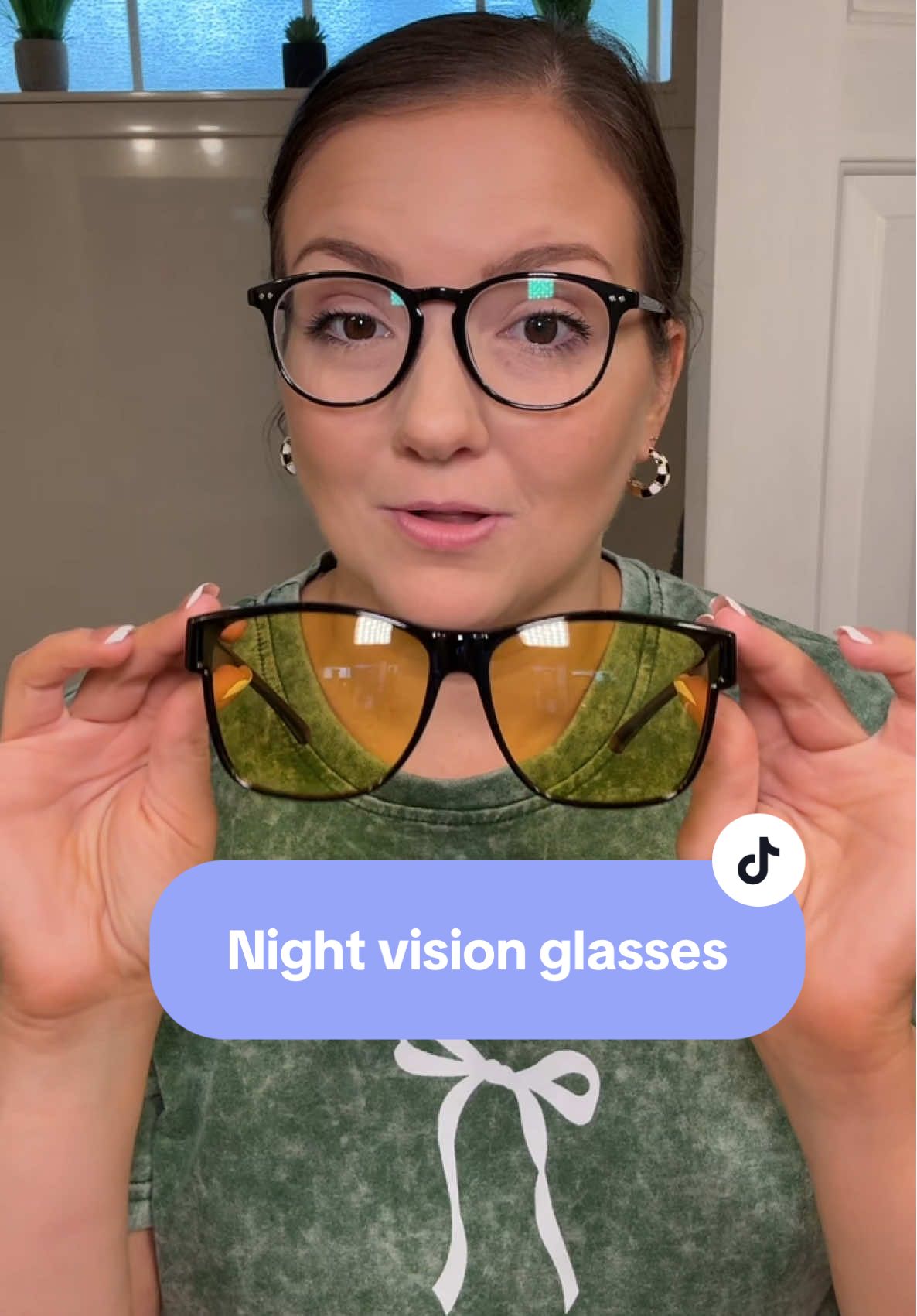 Night vision glasses that fit over our regular prescription glasses! 🤓  #glasses #nightvision  #polarizedsunglasses  #prescriptionglasses  #polarized