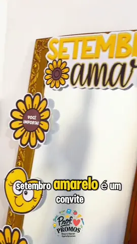 ✨ *Um detalhe cheio de significado para o Setembro Amarelo!* 💛 Essa *moldura para espelho* é um convite para olhar para si com mais carinho e se lembrar todos os dias: 🌟 *Você é forte, você é luz, você importa e é muito amado.* 🌟 Um recurso simples, mas que abre muitas possibilidades de uso: 🏠 Em *espaços de convivência ou recepção* 💛 Em *campanhas de valorização da vida* 🌿 Em *ações de incentivo ao autocuidado* 🤝 Em *momentos de integração e conscientização* Porque todo reflexo merece acolhimento e a lembrança de que *a vida tem valor* ✨ 👉 E você, já pensou onde colocaria essa moldura inspiradora? 💛