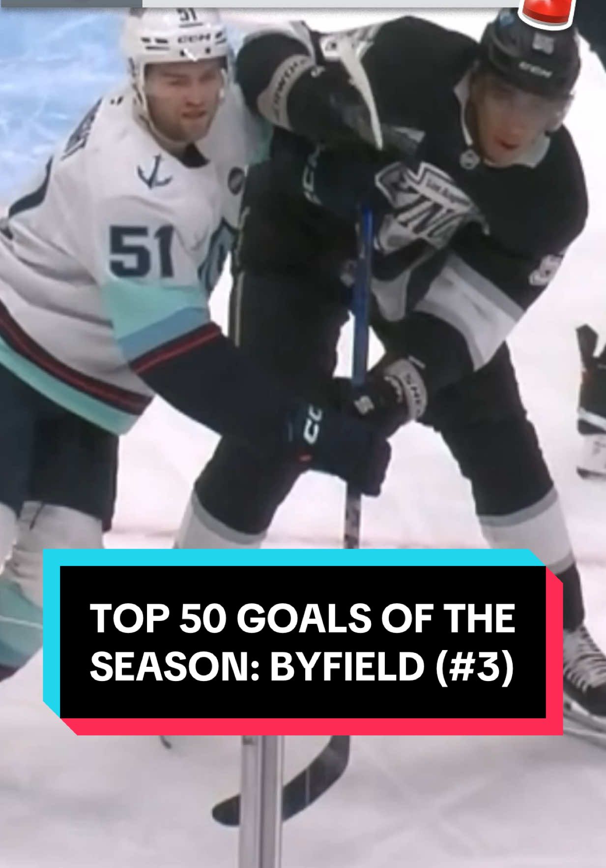 just send it to the net and let Quinton do the rest 🤯 #NHL #hockey #LosAngelesKings #QuintonByfield #SportsTikTok 