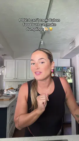 I can’t make Cuban food but I can make dumplings 🥟 😂 #cookwithme #fy #viralvideo 