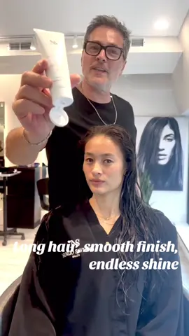 The secret to this flawless blowout? @Nunzio Saviano  The Cream tames, nourishes, and protects, the round brush brings the volume. Together: the perfect blowout. #nshaircare #BestHairProducts #nunziosaviano #hairstylistnyc #nychairsalon #nyc #milano #losangeles #miami #blowout #longhairblowout #roundbrush #hairtransformation #hairstylistlife #shinyhair #smoothhair #foryou 