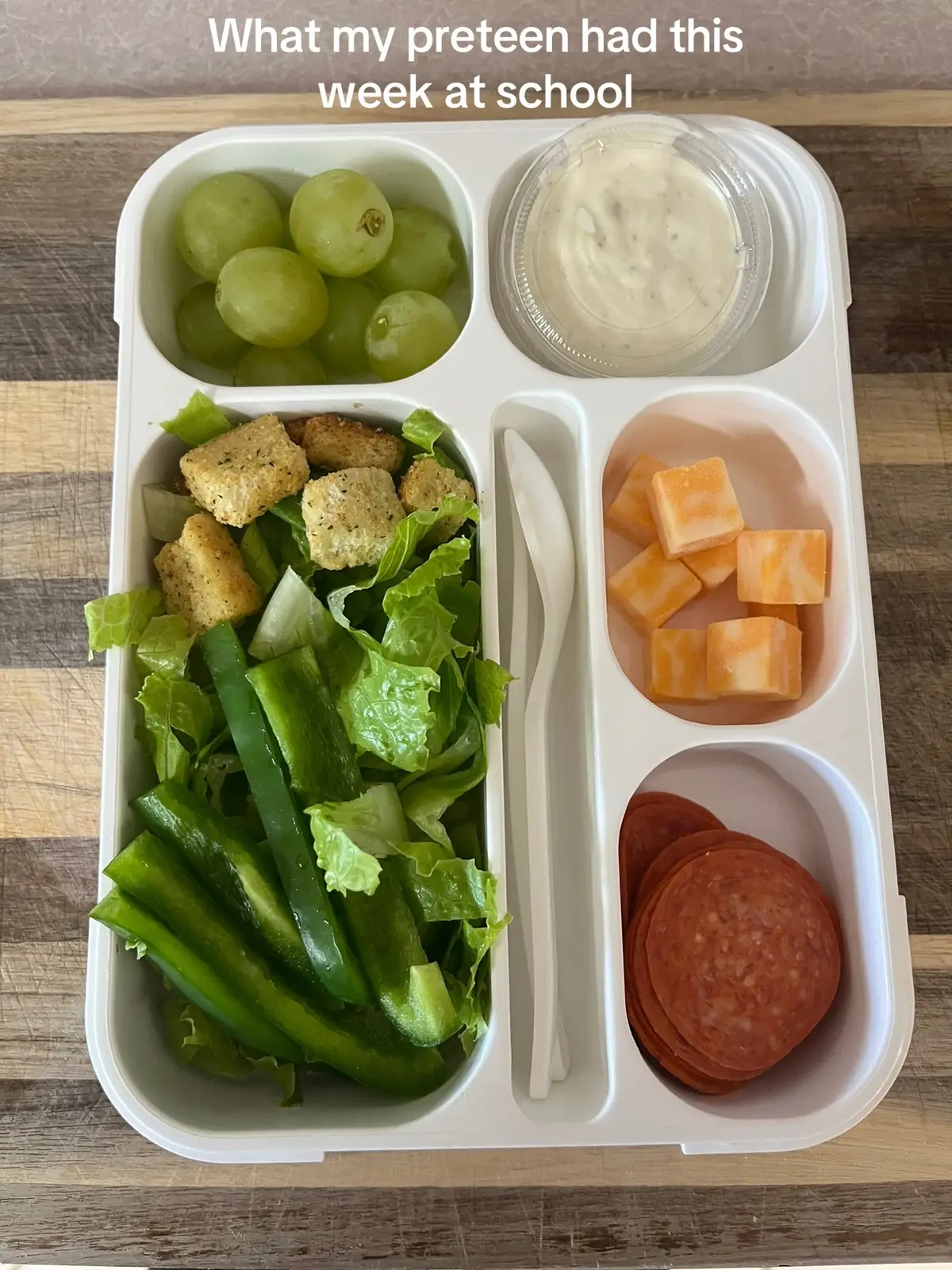 She doesn’t have much time to eat and her lunch is early so I try to be as light as possible 