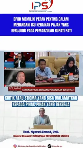 Update Kasus di Pati📈 DPRD memiliki peran penting dalam menangani isu kenaikan pajak yang berujung pada pemakzulan Bupati Pati. Tugas utama DPRD dalam kasus ini: 1️⃣ Menyampaikan aspirasi dan suara masyarakat terkait kebijakan yang menimbulkan polemik. 2️⃣ Mengidentifikasi akar masalah serta dampaknya bagi publik, agar keputusan yang diambil tepat sasaran. Semua proses dilakukan secara profesional demi keadilan dan transparansi. #KasusPati #DPRD #PolitikDaerah #BeritaTerkini #UpdatePati