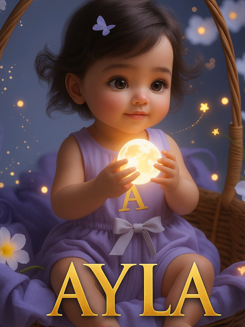 Você sabia que o nome Ayla significa luz da lua? 🌙✨ Uma canção criada especialmente para revelar o encanto desse nome tão lindo! 💜 Cada Ayla carrega sua própria luz e ilumina o mundo de um jeito único. 🌸💫 #Ayla #significadodosnomes  #musicacomnome #luzdalua #nomeayla