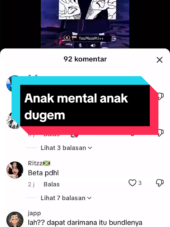 Anak mental  IB:@ᴖᴥᴖ  #songs #music #lagu #creatorsearchinsights #lordkazuma 