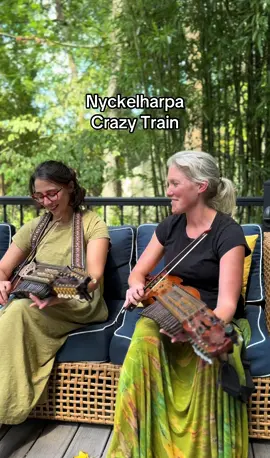 Ozzy tribute with Betsy and Bronwyn. Arrangement by Bronwyn Bird #ozzyosbourne #nyckelharpa 
