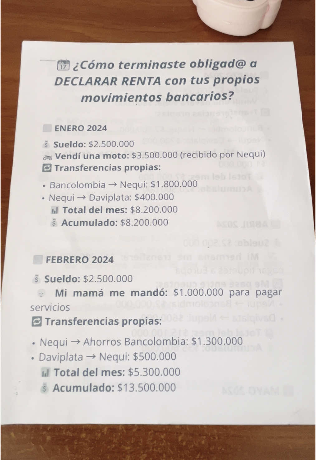 Como comprender un poquito… como es la sumatoria que hacen los bancos en los movimiento bancarios reportados a la DIAN! #renta #movimientobancario #dian #declaracionderenta 