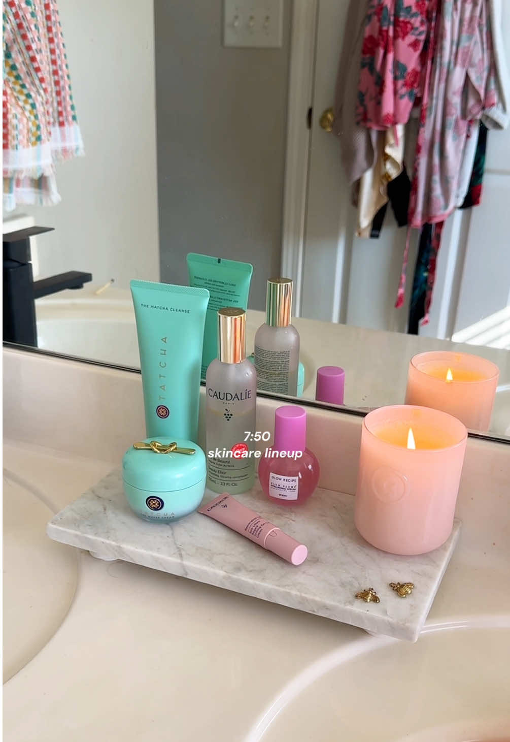 Mondays are for being productive🙂‍↕️✨💗  #morningroutine #productivemorning #morningskincare #OOTD #aesthetic  @Tatcha US @Dae Hair @Glow Recipe @Caudalie @Dove Beauty & Personal Care @Free People @Papier @wildwonder 