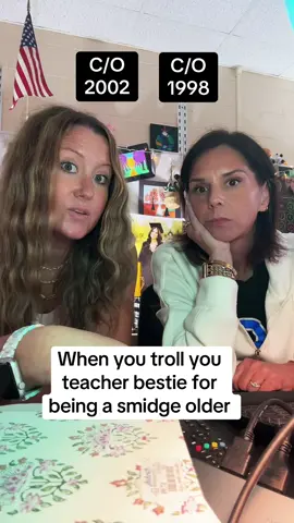 But man do I milk that smidge for all it’s worth, too. #teacherbesties #middleschoolteacher #teachersoftiktok #adventuresinmiddleschool #teachtok 