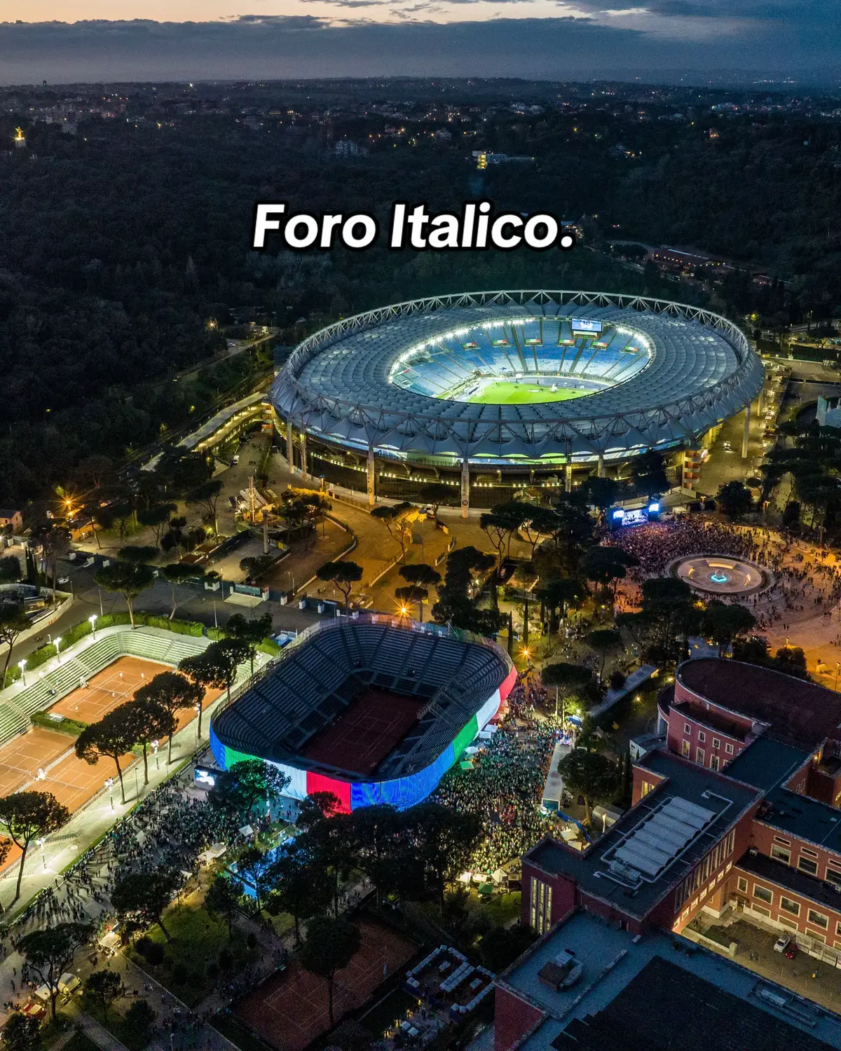 Dall’alto. Foro Italico. 