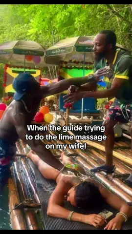 Great Time on the Bamboo Raft but he must be crazy if he think I’m about to let him massage my wife!!! I got it😂😂😂