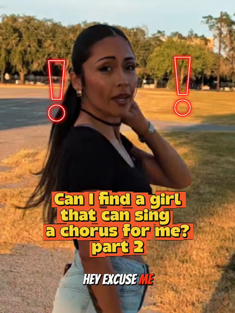 Can I find a girl that can sing a chorus for me? part 2 #canshesing #publicinterview #randominterview #cstyles 