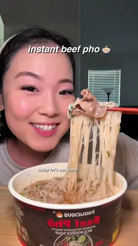 this was so good omg #pho #instantpho #instantnoodles #phomukbang #vietnamesefood 