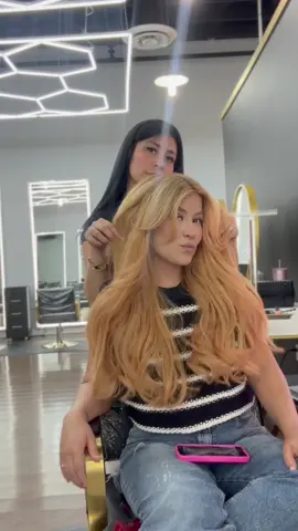 Do my annoying sisters hair with me ! We added 200 grams of I tips! #fyp #foryoupage #trending #pattysbeautysalon 