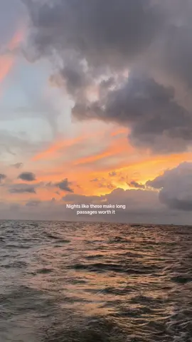 Golden evenings at sea 🌊 #sailinglife #sailing #sailorgirl #atsea #boatlife 