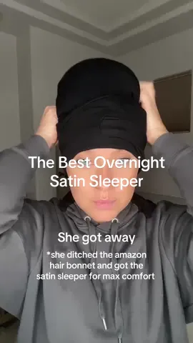 #satinsleeper #hairbonnet #satinbonnet #overnighthaircare #hairdamagetips 