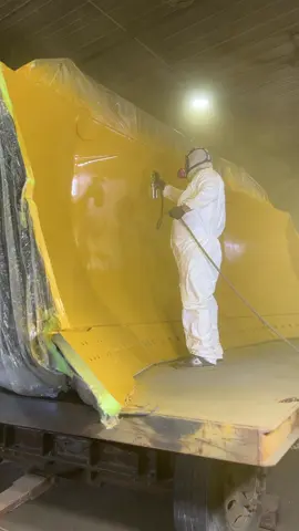 CAT D11 blade 🎨 #paint #painting #heavyequipment #dozer #oddlysatisfyingvideo 