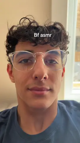 It’s kinda bad and side note he’s so cute in glasses @Deco #fypシ゚ #asmr #ilovemybf #bfasmr #asmrsounds 
