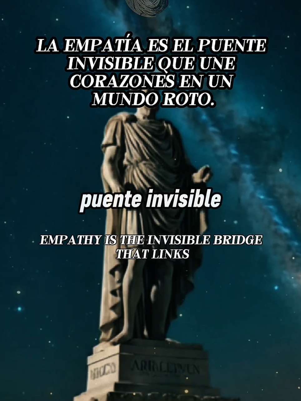 Empathy is the invisible bridge that unites hearts in a broken world. #reflection #stoicism #stoic #elartedepensar #ReflectionOfTheDay 