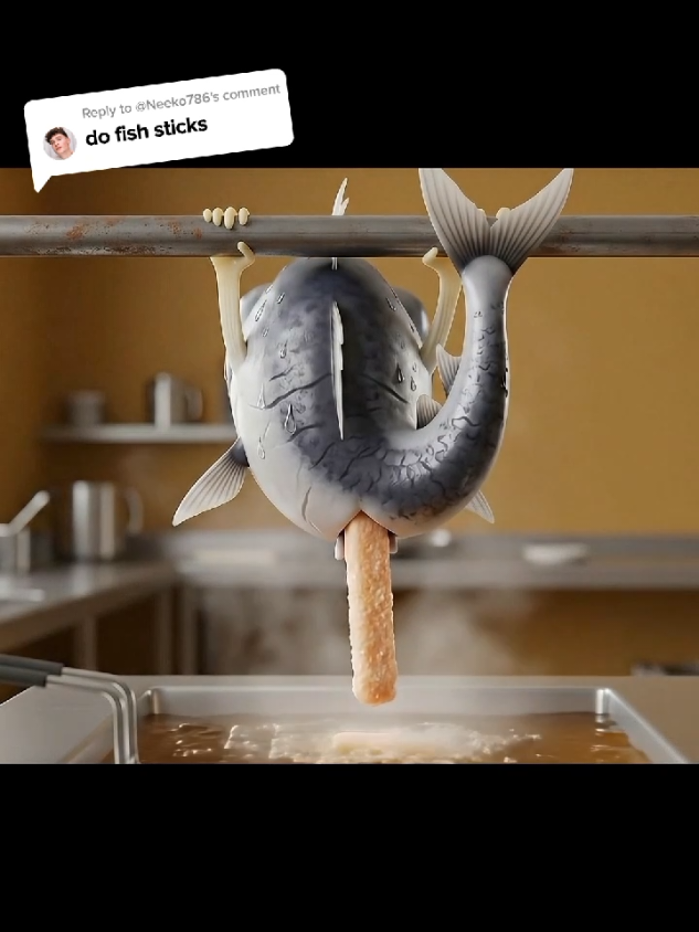 Fish Stick Parody🦈#foodaholic #foodparody #funny #kfc #fishstick 