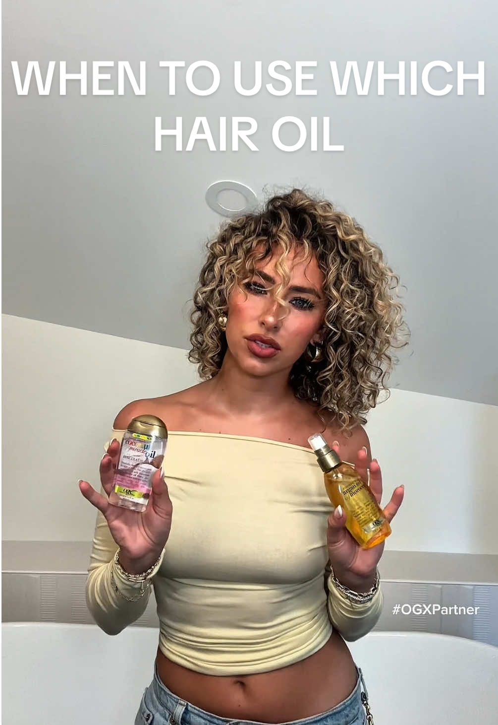 if you didn’t know, now you know… right oil, right time🤞🏼@OGX Beauty #OGXPartner 