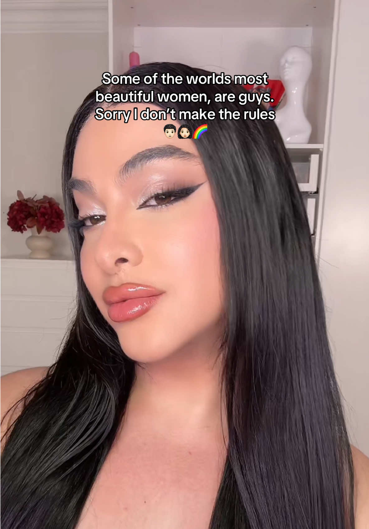 And that’s on being gender fluid 😂🧑🏻‍🦱👩🏻‍🦱🌈  @nyxcosmetics_uk  @MUA Cosmetics  @Sephora Collection  @Sephora UK  @Superdrug  @Boots UK  @Makeup Revolution  @e.l.f. Cosmetics @Benefit Cosmetics UK  #makeuptransformation #genderfluid #nonbinary 
