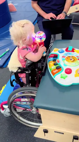 I had sooo much fun trying out a stander for the first time 😍 #downsyndrome #babylove #pediatrictherapy #playtherapy #physicaltherapy 