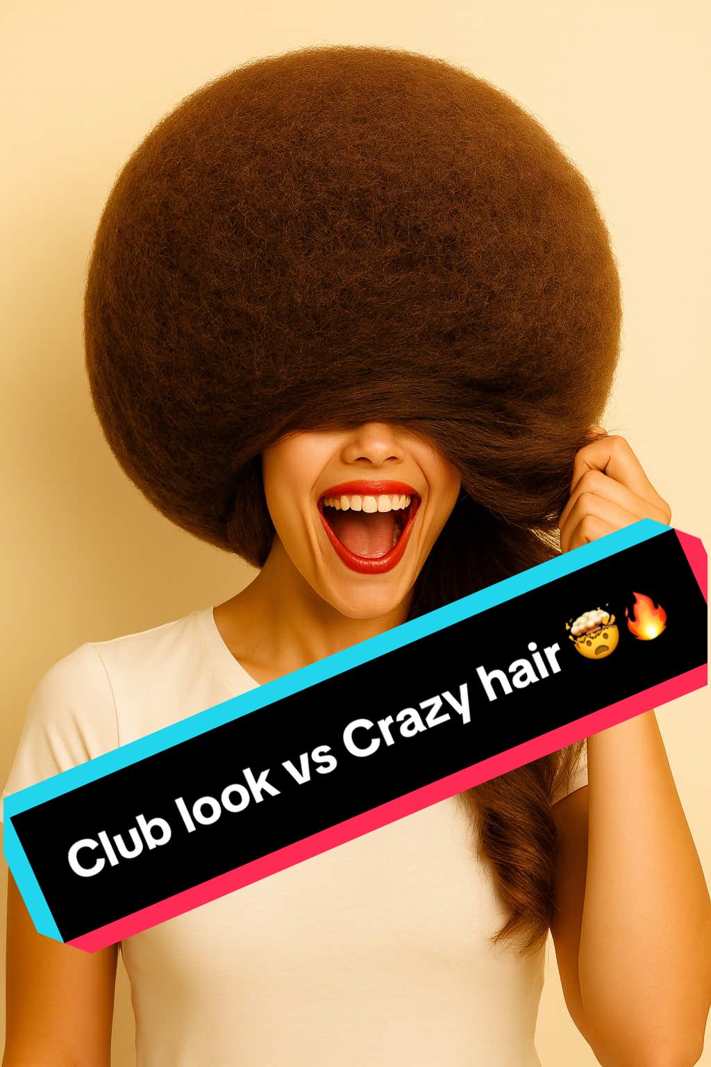 Club look or crazy hair ? 🤭🤯 Perfect festival frisur idea for the next party 💃🏽 From one ball 🔜 to the ultimate hair  Transformation happening 🚒🧯 Which vibe are u feeling ? Clube vibes or just crazy hair trend ?? 👀 #viralhair  #hairtransformation  #clubvibes  #festivalhair  #viraltrend 