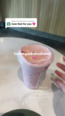 Replying to @Starbucks Starbucks approves the Koryballl drink 🙈 #starbucks#fyp 