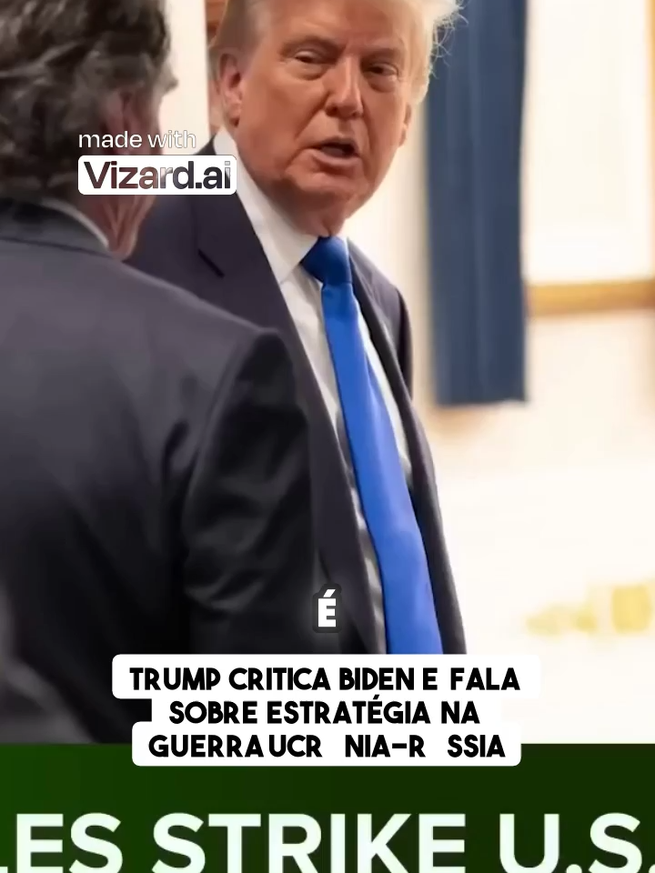 Trump critica Biden e fala sobre estratégia na guerra Ucrânia-Rússia #Trump