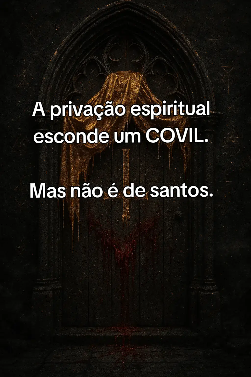 Eles chamam de voto. Mas é castração emocional. Chamam de santidade. Mas é trauma disfarçado. A religião não curou essas pessoas. Apenas as escondeu atrás de regras e dogmas, fazendo parecer que estavam seguras. Mas a verdade? É que muita gente ali não tem medo do inferno. Tem medo de si mesma. #Dissoluto #CovilBranco #ReligiãoÉMáscara 