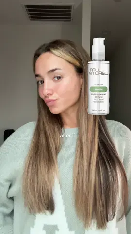 From frizz to shine with @Paul Mitchell you've got to try! #paulmitchellpartner #hairserum #frizzcontrol #hairstyling