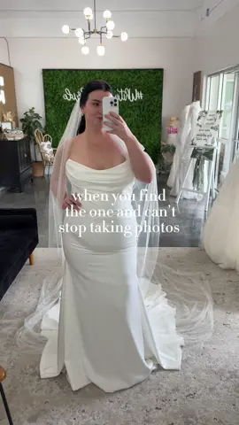 The hardest part is waiting for the official dress to come in… so make sure you take all the photos ✨💕  • • #fyp #wedding #bridal #weddingdress #2025bride 