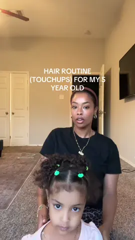 I do her hair Sundays and it lasts me till Friday with daily touch’s ups! #hairroutine #kidshairstyles #momlife #momoffour #girlshairstyle #foryou 