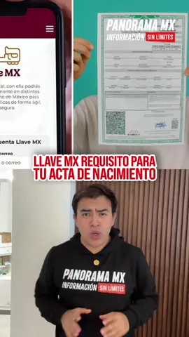 La Llave Mx 🔑 el nuevo requisito para tramitar tu acta de nacimiento. 📄🖥️ #LlaveMx #actadenacimiento #curp #Viral #tramites 