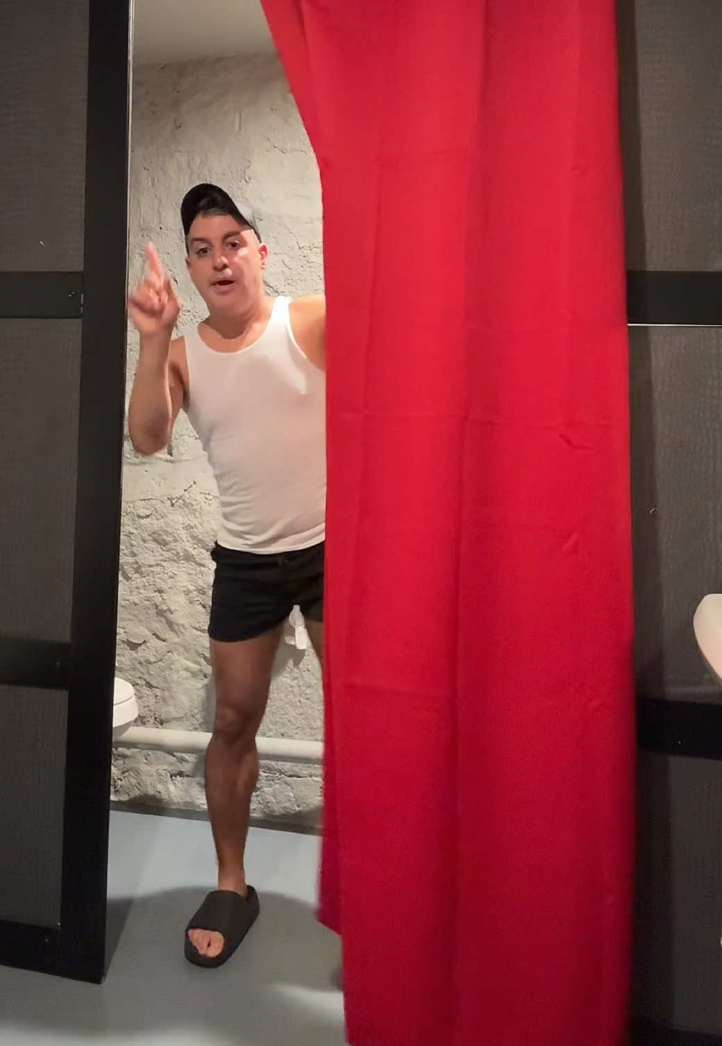 Pay no attention to the man behind the curtain . . . . ##dragqueen##Drag##Broadway##Transformation##Curtain