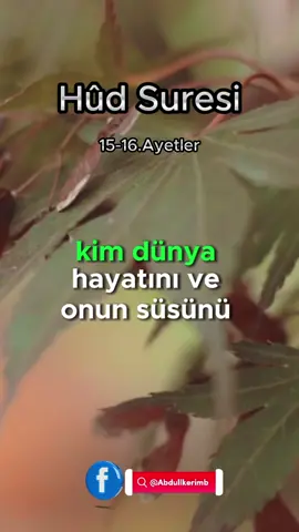Hûd Suresi meali 15-16.Ayetler Surenin tamamı kanalımda #kuran #quran #muslim #islam #namaz #tiktok