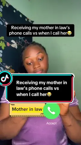 Receiving my mother in law’s phone calls vs when I call her😭#mymotherinlaw #motherinlaw #inlaws #phonecalls #ep2 #parttwo #brownceci 