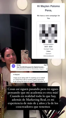 Desde cómo crear tu primer producto, tener tus primeras colaboraciones, todoooo lo encuentran en mi academia DIa Club.  Una inversión y acceso de por vida.  Imagínate en unos meses ser tu recibiendo todo esto, y ganando cifras aún mayores. Todo es posible y con la guía correcta lo logramos  #diaclubacademy #marketingdigutal #ugc #collabs #productosdigitales 