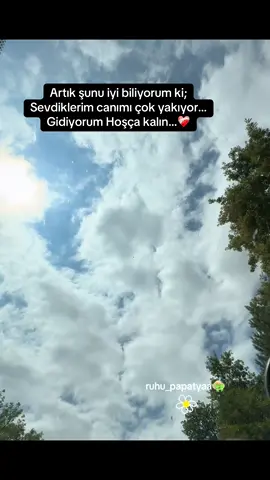 Gidiyorum…Hoşça kalın…❤️‍🩹 . . . . . . . . . #gidiyorum#veda#bırakbeni#zaman#hoşçakal