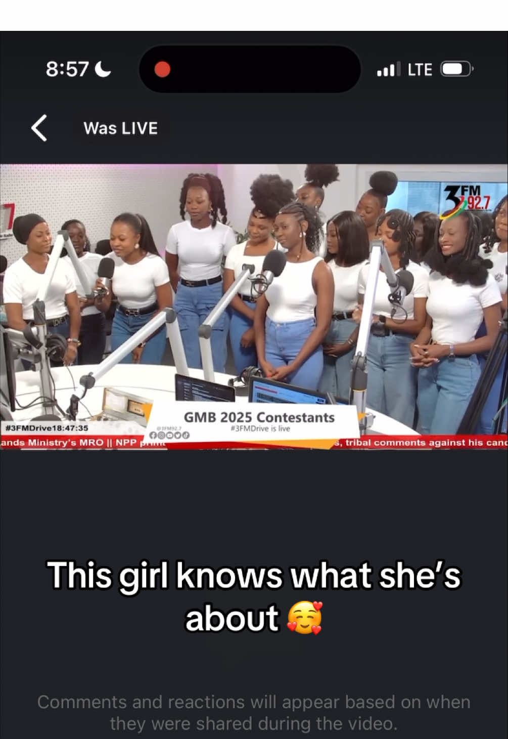 In case you missed it! 🔥 Queen Asakia and her fellow queens brought the energy and insights to 3FM today at 6 PM! For those who didn't catch the show, here's a little taste of what you missed: valuable discussions, heartwarming connections, and even a new proverb to enrich your mind! ✨ But most importantly, Asakia made it clear: she's on her feet, ready to go after the crown with no mercy! She's bringing her A-game, her passion, and her unwavering commitment to the Upper East Region. However, it can't be done without your votes! Every vote brings Asakia closer to that crown, so please keep them coming! She appreciates everyone of you Dial \713\13#[Asakia's Voting (5) Number]# , and cast your vote on the MG reality App. Remember, that all votes help.
