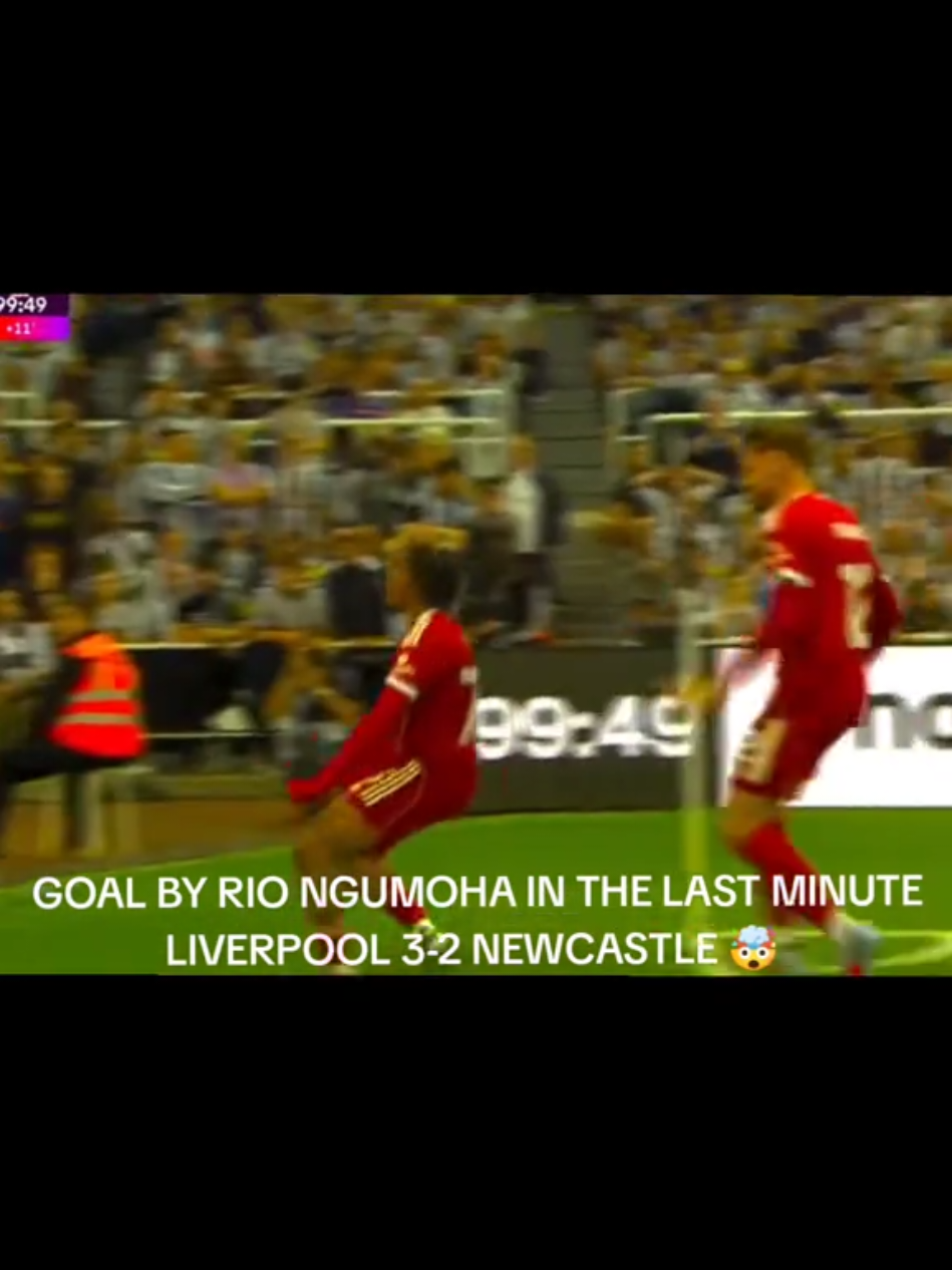 Goal by Rio Ngumoha (16 YEARS OLD🤯🤯)in the last minute. Victory for Liverpool Liverpool 3-2 Newcastle. WHAT A GAME #PremierLeague #LIVERPOOL #newcastle 