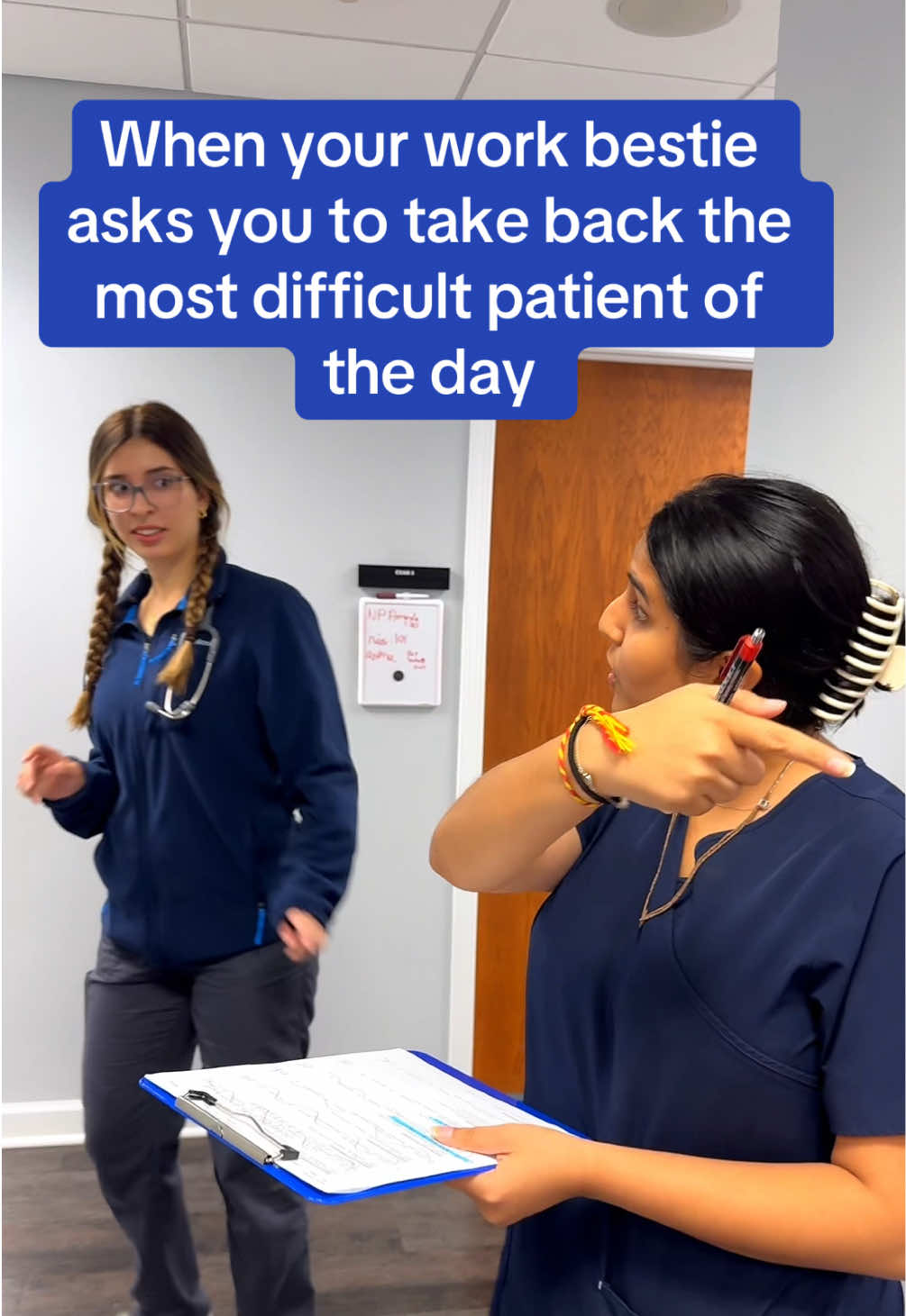 Some days are tough. We all work together to make the magic happen! 😜 #medicalhumor #officehumor #medicalassistant #fyp #gatekeeping