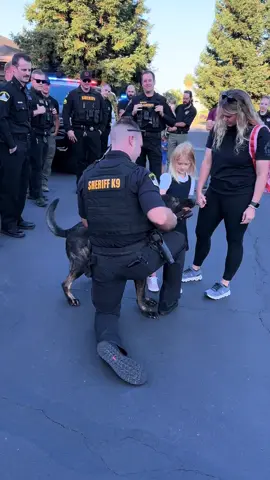 In January 2021, Deputy Adam Gibson gave his life in the line of duty while serving with the Sacramento County Sheriff’s Office. As a K9 handler and a highly respected member of the team, his loss was deeply felt throughout the department. He left behind his wife and young daughter, Sophie. Today, Sophie reached a big milestone: her first day of kindergarten. To make sure she didn’t take that step alone, members of the Sheriff’s K9 unit were there to walk her in, cheer her on, and remind her she’ll always be part of their family. Even K9 Niko stopped by to say hello and wish her luck on her first day of school.