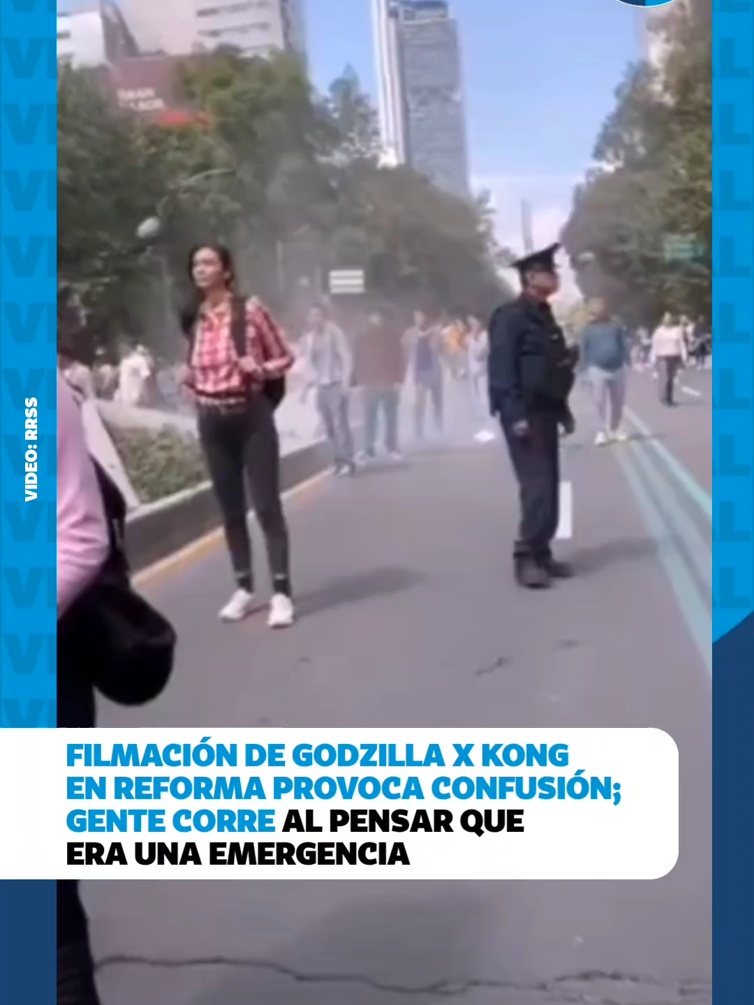 ¡El pánico se apodera de la CDMX! Y no, no es por un sismo. Una multitud de extras corre y grita por las calles de la ciudad en una escena apocalíptica para la próxima película de 