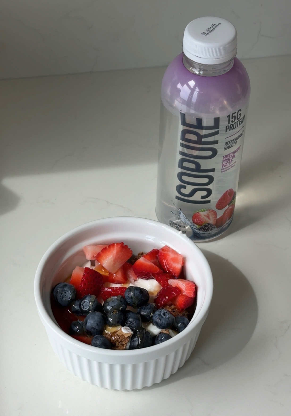 #IsopurePartner time stamped morning in my life with NEW @Isopure Mixed Berry Protein Water - now exclusively available at Costco!   #MoreofWhatMatters @Costco Wholesale #protein #morningroutine #productivity 